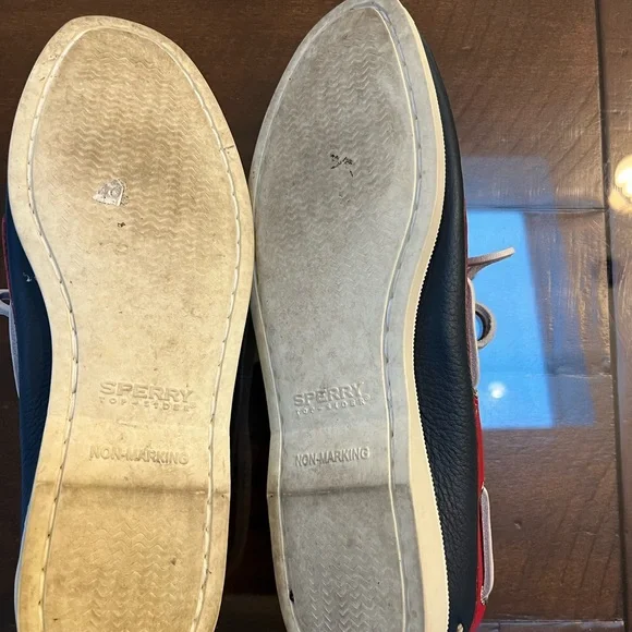 Womans sperry Topsider Red white and Blue Boat Shoes Sz 8.5 - Picture 6 of 6